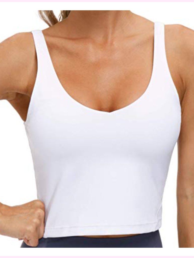 Longline Wirefree Sports Bra With Removable Pads Medium Support